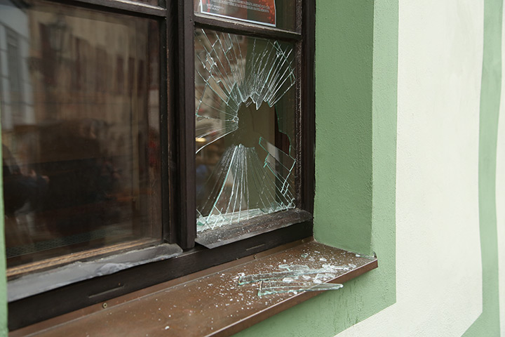 A2B Glass are able to board up broken windows while they are being repaired in Folkestone.
